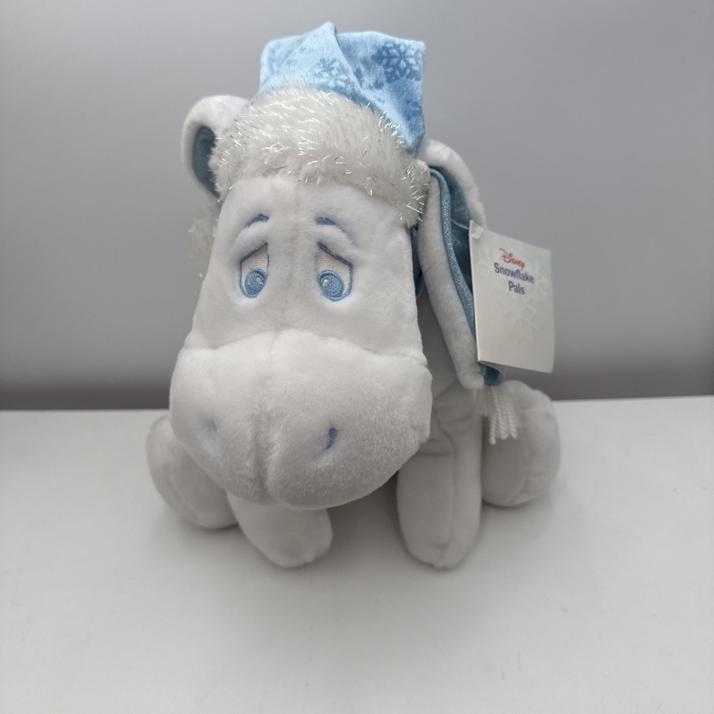 Disney Store Exclusive Winnie The Pooh Eeyore 12" Plush Winter Christmas EUC